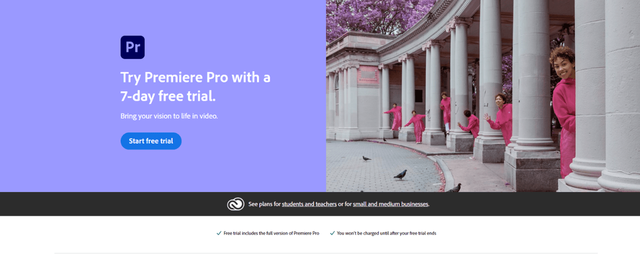 Adobe premiere pro video editing tool