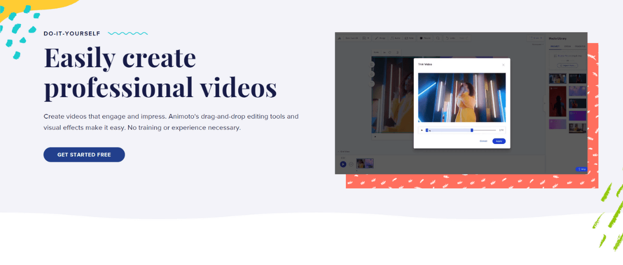 Animoto for free twitter video maker