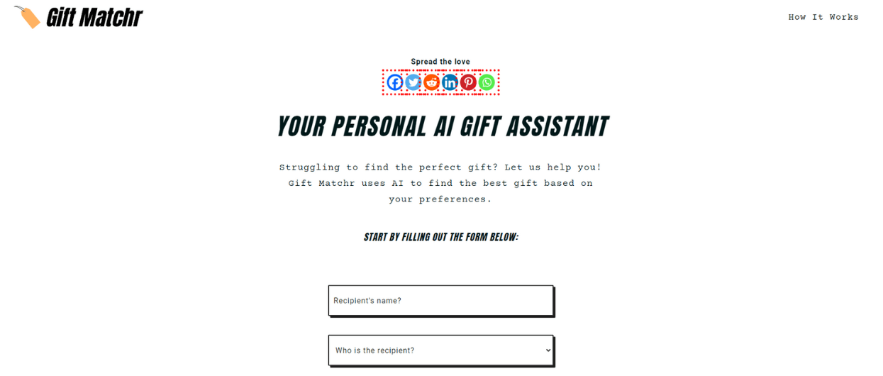 Gift Matchr gifting tool ai