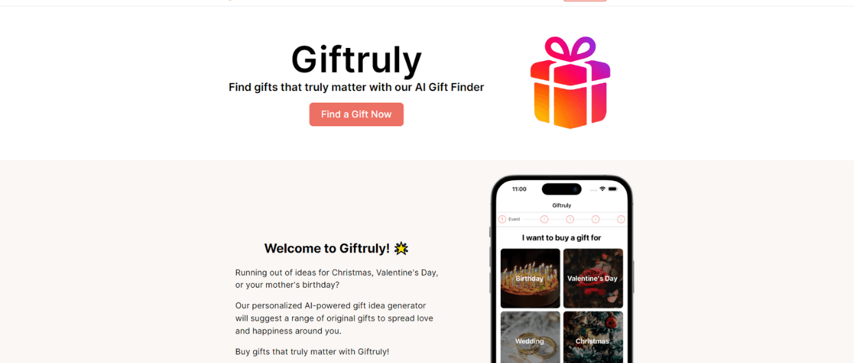 Giftruly AI Gift Idea Tools